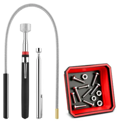 Teleskop-Magnetstab-Set, 4 Stück, 0,7–4,5 kg Tragkraft