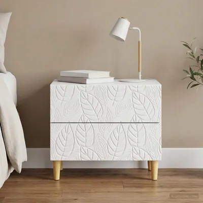 Produktbild von vidaXL Nachttisch Weiß 62 x 34,5 x 48 cm Holzwerkstoff