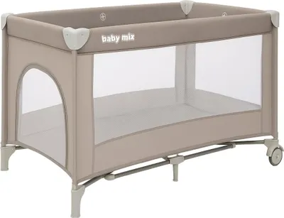 Zdjęcie produktu dla Łóżeczko Turystyczne Baby Mix Simple Beżowe