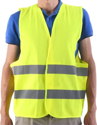 Produktbild von Sicherheitsweste / Reflektierende Weste / Fluoreszierende Weste – Gelb XL – EN ISO 20471 1 Stück [55897D]