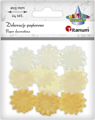 Immagine prodotto di Decorazioni floreali di carta 24pz arancione Titanum