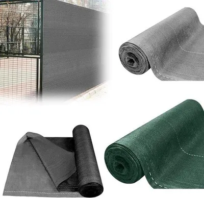 Image de Clôture de jardin - Brise-vent - Protection contre les UV - Résistante aux intempéries - 1 x 10 m - Vert