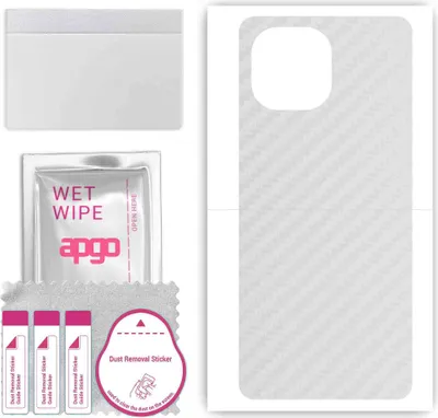 Produktbild von apgo Rückseite Schutzfolie, Skin, kompatibel mit Vivo Y200 V2343A, Hinten Displayschutzfolie aus Vinylfolie, kratzfest, einfache Montage - Transparenter Kohlenstoff