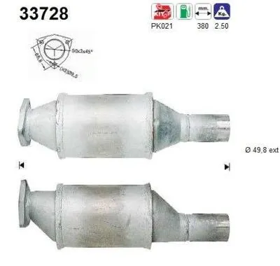 Produktbild von AS Katalysator Kat für VW GOLF III (1H1) 33728