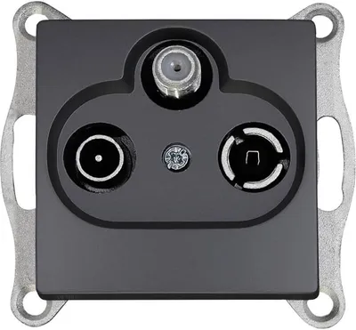 Produktbild von Gunsan Visage Multimedia Sat TV Radio Antennendose Dunkelsilber