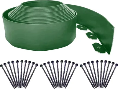 Immagine prodotto di Garden edge 10m flexible 10cm + 30 plastic green pegs