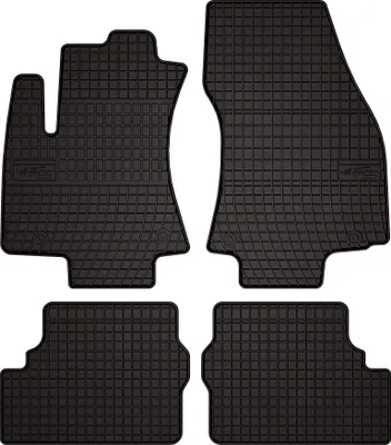 Produktbild von Gummifußmatten passend für Opel Zafira A (Minivan, Bj. 1999-2005) –  schwarz, passgenau, mit Befestigungen set 4 Stk. - Gummi-Automatten