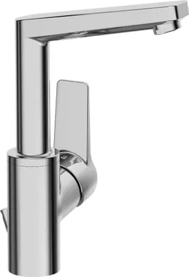 Immagine prodotto di HANSA HANSATWIST Mitigeur de lavabo, commande latérale, avec vidage, orientable, saillie : 130 mm, 09542203, 09542203
