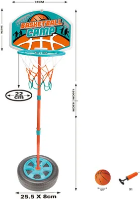 Image de Support de basket-ball Set de basket-ball pour enfants 1,2 mètre de haut