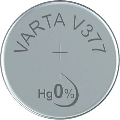 Productafbeelding van Varta V 377 1,55 V 27 mAh horlogebatterij zilver
