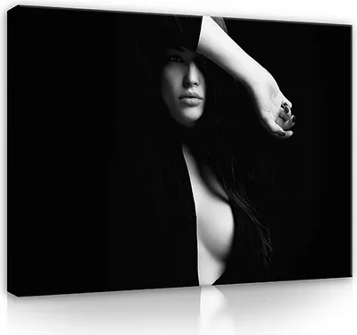 Produktbild von Bilder Frau Lippen Akt Erotik 120x80 cm XXL Modern Canvas Leinwandbilder Leinwandbilder Schlafzimmer Wohnzimmer Wandbilder Kunstdruck Wand Bild auf Leinwand Aufhängefertig
