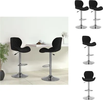 Produktbild von vidaXL Barhocker 2 Stk. Schwarz Samt -  Barhocker