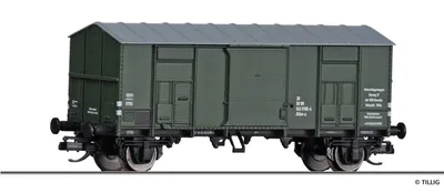 Produktbild von TILLIG Gedeckter Güterwagen, Materiallagerwagen zu Bauzug 31 DR Ep.IV 14884 Spur TT