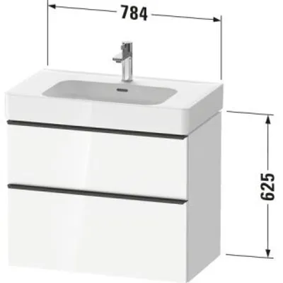 Produktbild von Duravit DE4377070550000 DN WTU WH 784x452x625 Az 1 Ei mr Mt