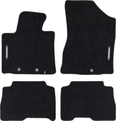 Image de Tapis de Sol de Voiture pour Kia Sorento III 2014-2020 Velours Durable Noir 4Pcs