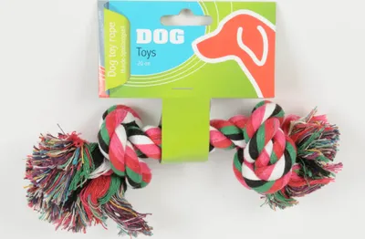 Produktbild von Hundespielzeug Seil 20cm Baumwolle Kordel Spielzeug Hund Spielzeugseil Kauseil