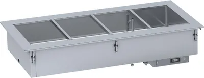 Produktbild von CHEFGASTRO Einbau Bain Marie 3/1 - Manuelle Wasserbefüllung BxTxH 1115x720x302mm
