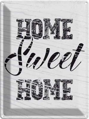 Produktbild von vianmo Blechschild 40x30 cm Home Sweet Geschenk