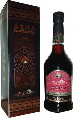 Produktbild von Armenische Spirituose Arma 0,7L 15 Jahre Reifezeit in Geschenkverpackung