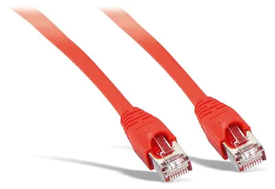 Zdjęcie produktu dla Kabel krosowy kat. 6 S/FTP PIMF bezhalogenowy czerwony 7,5m