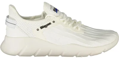 Produktbild von Weißer Herrensportschuh mit Kontrastdetails und Schnürung