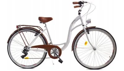 Zdjęcie produktu dla Rower Dallas City 26" 7spd - biały z brązem