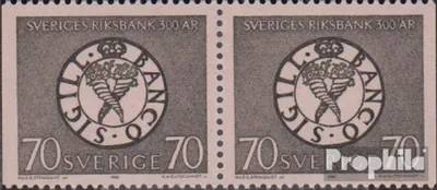 Produktbild von Briefmarken Schweden 1968 Mi 604Dl/Dr Paar postfrisch 300 J. Reichsbank