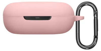 Produktbild von kwmobile Schutzhülle für Shokz OpenFit 2 T920 Hülle - TPU Silikon Case für Kopfhörer Ladecase - stoßfestes Cover mit Karabiner - Altrosa