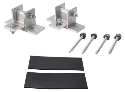 Montagefüße für Solarmodule, 2er-Set, Alu, verstellbar 15–30°
