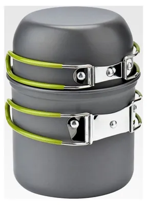 Produktbild von Picknicktopf Camping Kochgeschirr Outdoor Wandern Kochgeschirr Set aus legiertem Stahl