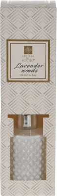 Obrázok produktu pre Aroma Di Rogito izbový osviežovač vzduchu, sklo/ratan, 100 ml, levanduľové drevo, biela