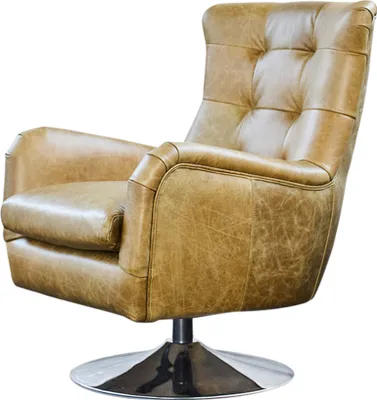 Produktbild von KAWOLA Sessel Relexa Leder olivgrün B/H/T: 69x77x95cm