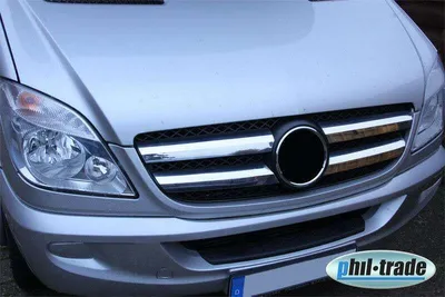 Zdjęcie produktu dla Chromowana osłona chłodnicy ze stali nierdzewnej do MERCEDES SPRINTER W906 |2006-2013| Osłona chłodnicy