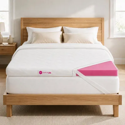 Produktbild von MARPUR Matratzentopper 90x200 TOP5, Matratzenauflage T25 H3, 5 cm, Weiß