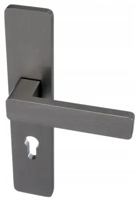 Image de Medos Warsow Poignée de porte 72mm aluminium brossé argenté