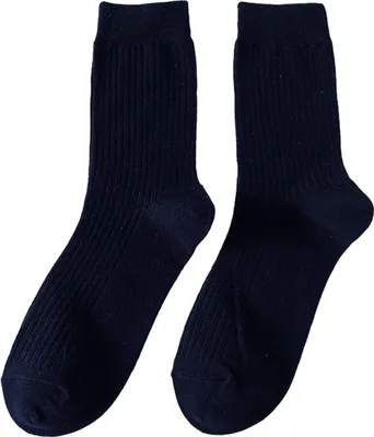 Produktbild von Paar Herren-Baumwollsocken, mittelhoch, gestreift, geruchsneutral, einfarbig, hohe Elastizität, rutschfest, atmungsaktiv, weich, warm, schweißabsorbierend, einlaufsicher, Business-Sportsocken