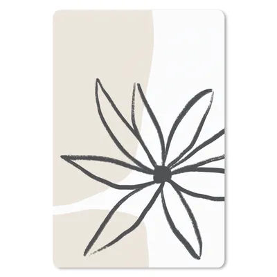Produktbild von MuchoWow® Mauspad Mousepad Blumen - Minimalismus - Pastell 18x27 cm - Mousepads - Maus Mat - Pad - Mausunterlage