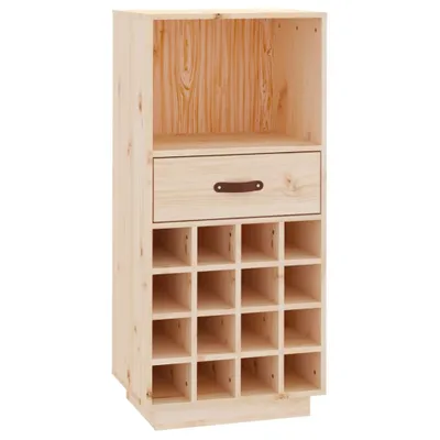 Produktbild von vidaXL Weinregal 45x34x100 cm Massivholz Kiefer