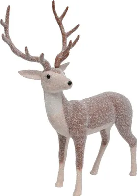 Produktbild von Weihnachtsrentier mit Raureif, H. 110 cm