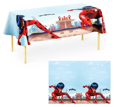 Miraculous Ladybug Tischdecke, Kunststoff, 120x180 cm