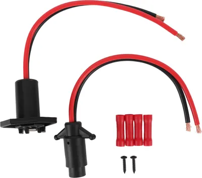 Immagine prodotto di Spina e presa a 2 fili per trolling motor DC12V - montaggio ad incasso per barche marine e kayak