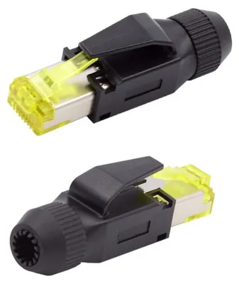 2 Stk. RJ45 Stecker Cat6 STP UTP Crimp für Ethernet Patchkabel