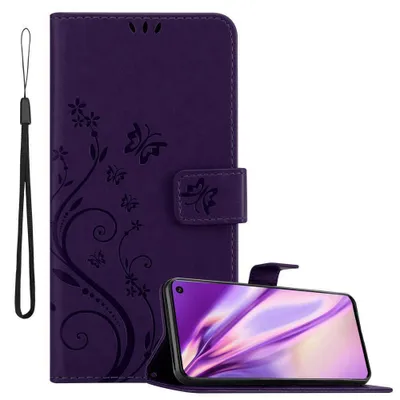 Immagine prodotto di Cadorabo cover per Samsung Galaxy S10 5G cover protettiva in viola cover protettiva cover telefono cellulare cover fiori custodia fiore