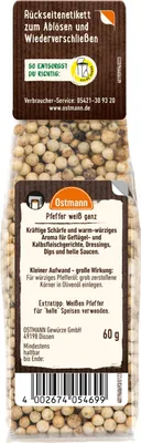 Produktbild von Pfeffer weiß ganz