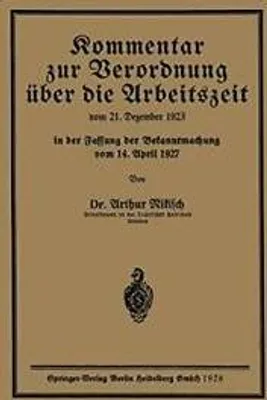 Obrázek produktu pro Kommentar zur Verordnung über die Arbeitszeit