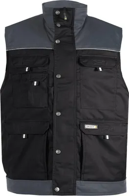 Immagine prodotto di DASSY® Hulst gilet bicolore NERO/GRIGIO CEMENTO taglia XS lunghezza: STANDARD
