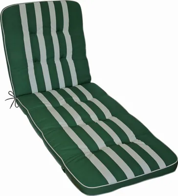 Produktbild von Herlag Liegenauflage Tilly 200x65x7cm Blockstreifen Grün-Gestreift Fleckschutz