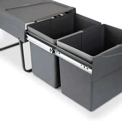 Productafbeelding van Famanu recyclingcontainer met een inhoud van 30 liter - antracietkleurig