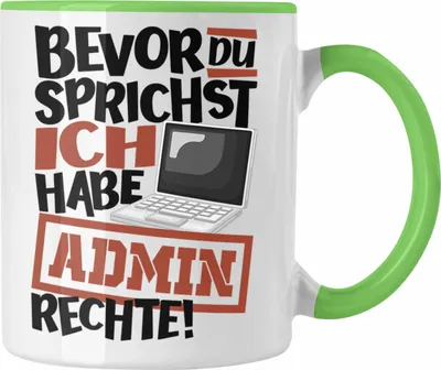 Produktbild von Trendation - IT Techniker Tasse IT Techniker Itler Admin Geschenkidee für IT-Profis (Grün)