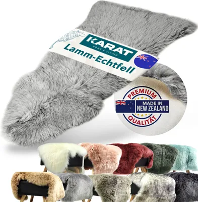 Produktbild von Echtfell Audrey flauschiges Schaffell  Grey 90x60 cm